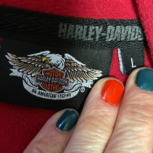 Harley Davidson reflective fleece zip jacket in excellent condition - Picture 3 of 9